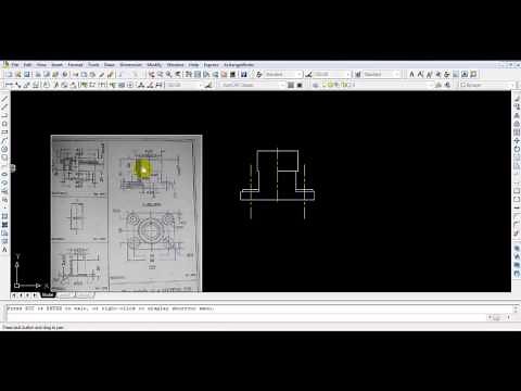 How to Draw "stuffing box " On Autocad 2007 - Meca 2017