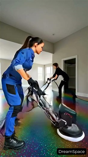 Insane DreamSpace floor transformation! ✨ #oddlysatisfying #satisfyingvideo
