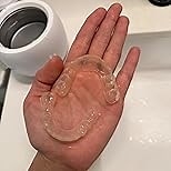 Upgraded Ultrasonic Retainer Cleaner, 45kHz Retainer Cleaner Machine for Denture Cleaner, Retainer Cleaner, Mouth Guard Cleaner, Night Guard Cleaner, Denture Cleaner with 200ML Dental Cleaning Pod