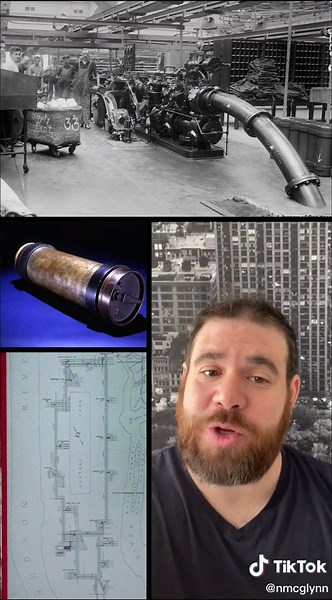 Mail delivered through pneumatic tubes! #nyc #facts #nychistory #history #didyouknow #fyp #foryou #foryoupage #fypシ #info #newyorkcity #mail #tubes