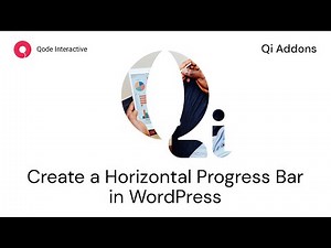 How to Make a Horizontal Progress Bar using Elementor Addons in WordPress