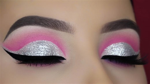 Crystal pink cut crease tutorial