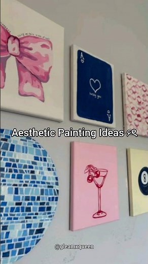 Aesthetic Painting Ideas🪐 #aesthetic #shorts #drawing #painting #millionviews