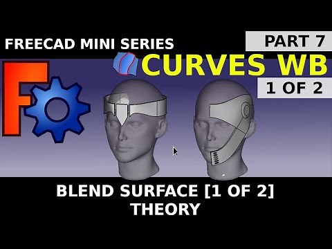 Learn FreeCAD Curves Workbench [7.1] Blend and extend surface between multiple faces. Curved shells