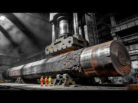 How Massive Steel Plates are Rolled into Perfect Cylinders | Heavy Industry Manufacturing