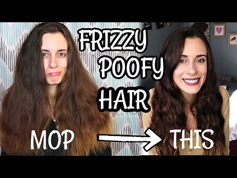 HOW TO MANAGE CRAZY, FRIZZY, POOFY HAIR! My NO HEAT Hair Care Routine & TIPS!