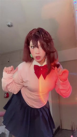 This trend but with momo cosplay (???? #cosplay #momoayasecosplay #dandadancosplay #cosplaygirl #dancer