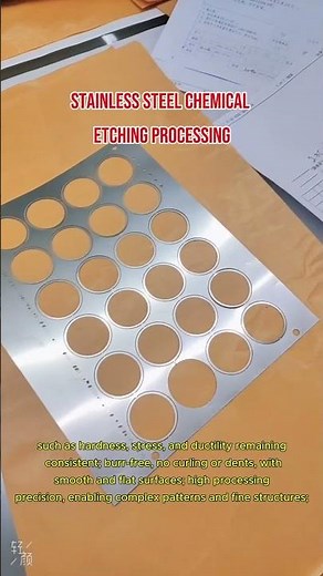 Stainless Steel Chemical Etching Processing#etching #metaletching #metaletchingchemical