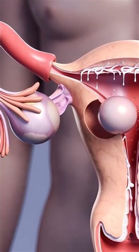 Understanding Ovulation Process 3D Animation Egg Setup into Uterus #ovulation #ocyte