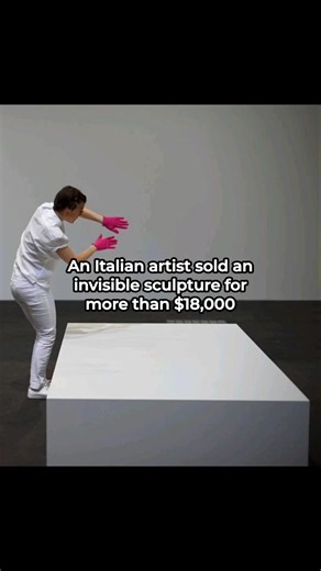 Italian Artist Sold an Invisible Sculpture for $18,000 #art #invisible