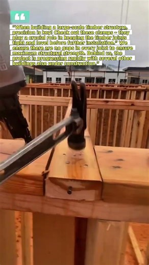 Check out this clamp – it plays a vital role in keeping the wood joints tight and even.