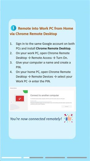 Work From Home? Remote Into Work PC Now! ⚡ #remote #pctips #workfromhome #remotecontrol