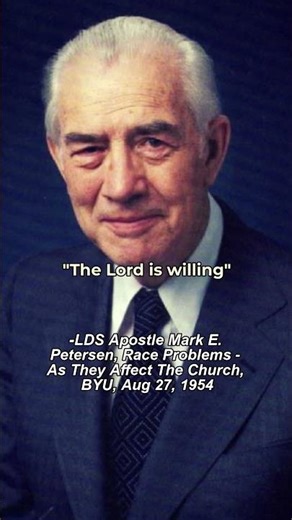 Mormon Apostle Mark E. Peterson, Prejudiced Doctrine, Black People Can Only Be Servants In Heaven