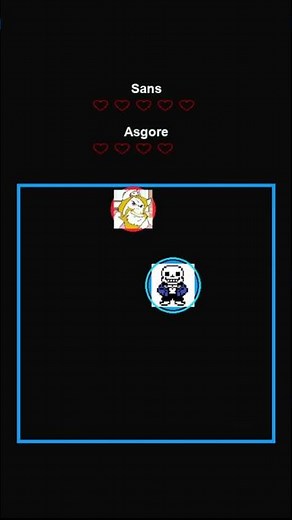 Sans vs Asgore- who will win? #undertale #deltarune #satisfying