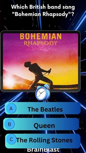 🇬🇧 British Rock Quiz - Who Sang Bohemian Rhapsody? #quiz #triviatricks #smartquiz #facts #viralquiz