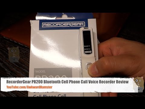 RecorderGear PR200 Bluetooth Cell Phone Call Voice Recorder Review