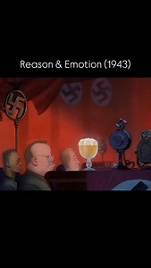 Reason and Emotion is a short film made by Disney during World War II that illustrates the danger of letting emotions take control. The film concludes by depicting how Hitler rose to power by manipulating Germans’ emotions through fear, sympathy, pride, and hate. The short was nominated for an Academy Award and later served as an inspiration for Pixar’s Inside Out. | Disney History Channel