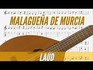 Malagueña de Murcia o de la Huerta. Popular murciana. Tutorial laúd y bandurria partitura cifrada.