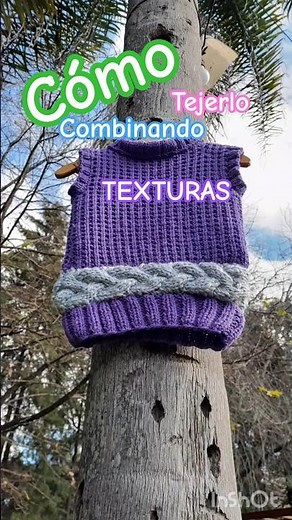 Teje un Chaleco En 2 Agujas: Fácil y Rápido para Principiantes. Patrón para niños Talle 8.
