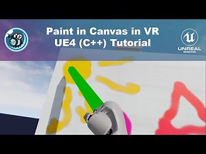 Paint Canvas in VR: UE4 & Blueprints & Operations with Materials