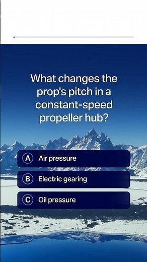 What changes propeller pitch in a constant-speed prop?