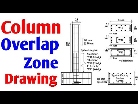Overlap Zone of Column Reinforcement | Overlapping in Column | Confined Joint | RCC Column Design