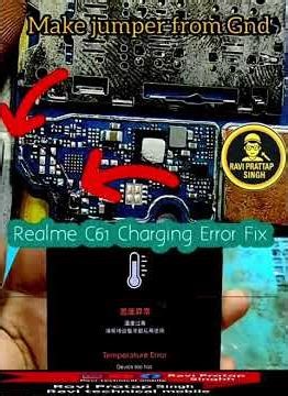 Realme c61 Charging ⚡️ Temperature and Battery Low Error Fix Solution 🛠️📲✅