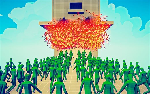 全面战争模拟器：尸潮能否攻下高塔？ - Totally Accurate Battle Simulator TABS