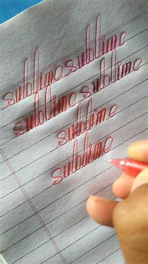 "" sublime""" how to write stylish attractive and cool english print handwriting #shorts