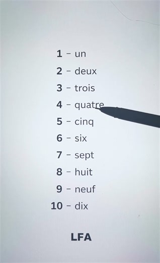 Learn French Numbers 1–10 in 20 seconds 🇫🇷✨