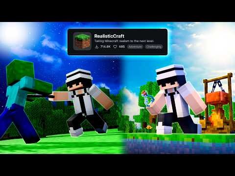 I survived in a REALISTIC WORLD inside Minecraft