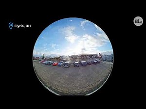 Meteor seen in Ohio: Surveillance cameras capture 7-ton fireball fly across the sky