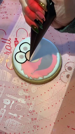 Elmo Sugar Cookies and Cookie Decorating with Sesame Street Characters
