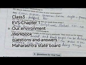 Class 3 EVS Chapter 1 Our Environment Workbook Answers | Easy Explanation |