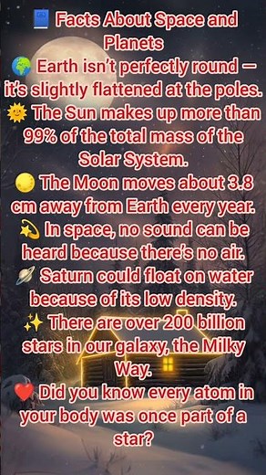 🌌 Amazing Space Facts You Won’t Believe!