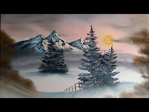 [démo] Paysage de montagne - peinture à l'huile - alla prima / Oil painting.