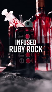 💉 INFUSED RUBY ROCK: 🩸 40ml 9 MILE Vodka 🩸 250ml BLACK AÇAÍ The creepiest kick for your Halloween party! 🕸️🕷️ Who else has to try it? 💥 #effect #effectenergy #9mile #vodkadrinks #ruby #rock #halloween #halloweendrinks #horror #drinkrecipes #drinks #drink #drinkspecials | effect