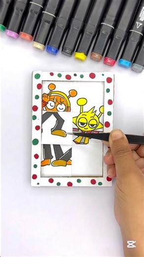 Sprunki OC Simon sigma boy paper puzzle game!!❤️😍 #art #ytshort #paperpuzzlegame #sprunki