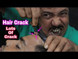 Asim Barber ASMR Hair Crack | Asim Barber Head Massage And Neck Crack | Massage With Lots Of Crack