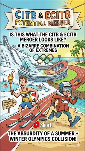 'It's like combining the Summer and Winter Olympics' - CITB & ECITB potential merger. What do you think of this? Comments below! #construction #constructionindustry #citb #merger #training