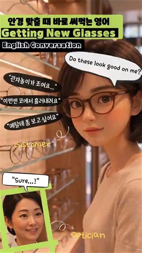 '안경이 자꾸 흘러내려요,,' | English Conversation