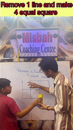 Remove 1 Line And Make 4 Square-145 // innovative Ideas #youtubeshorts #school #education #students