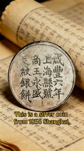 🪙 A Silver Coin from 1856 Shanghai 🏯 This coin carries immense historical significance. 🕰️ During the Xianfeng era, the Taiping Rebellion ⚔️ triggered severe inflation , silver hoarding , and a rise in the value of Spanish silver dollars 💵. To combat this, Shanghai authorities authorized three firms to mint one-tael and half-tael silver coins. 🛠️ However, with limited production and rampant counterfeiting , these coins circulated for only six months. As the first locally-produced silver tae
