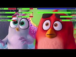 The Angry Birds Movie 2 (2019) Final Battle with healthbars 3/4