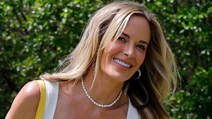 Masters Wag Jena Sims stuns in bold outfit as she wears low-cut top at Augusta