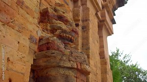 Old Brick cham towers in Nha Trang, landmark Vietnam. Asia Travel concept. Journey through Vietnam Concept.