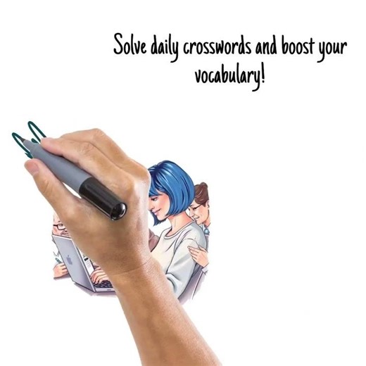 Crossword Now 1: Solve a Little Bit Now, then Come Back for More! Solved Words Stay! :-) #crossword