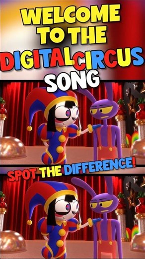 Welcome To The Digital Circus (TADC Theme Song) SPOT THE DIFFERENCE Pomni X Jax's FunnyBunny LOVE