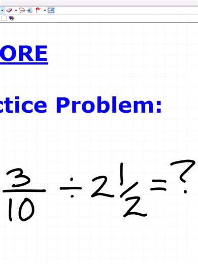 praxis core fraction division#studytok #praxis #praxismath #praxiscoremath
