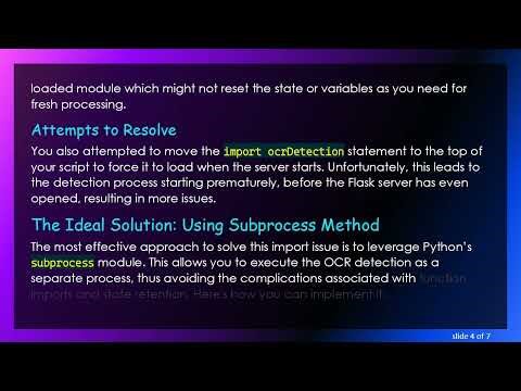 Troubleshooting Python Flask: Import Function Issues in OCR Detection